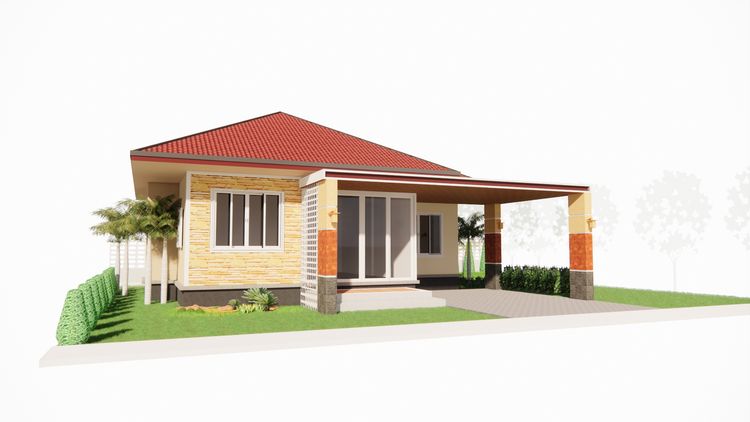 ภาพแบบบ้าน-บ้านอยู่เย็น เป็นสุข