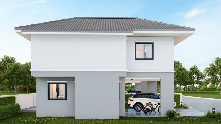 ภาพแบบบ้าน-บ้านแฝด