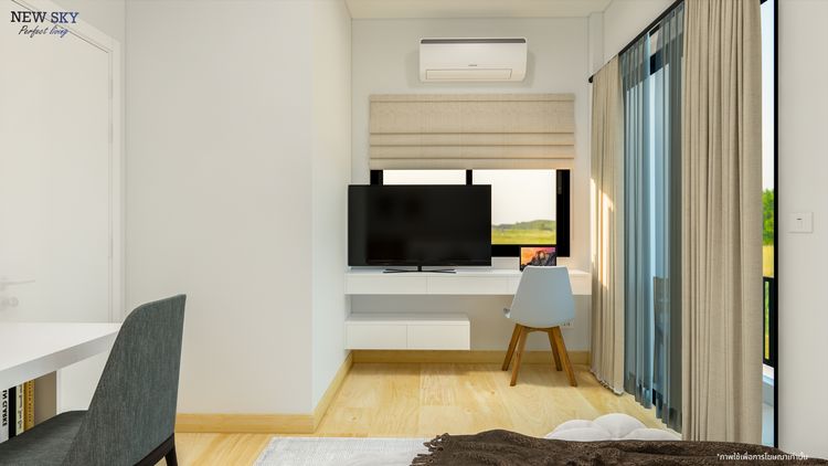 ภาพแบบบ้าน-บ้านแฝดกับบรรยากาศสุดส่วนตัว