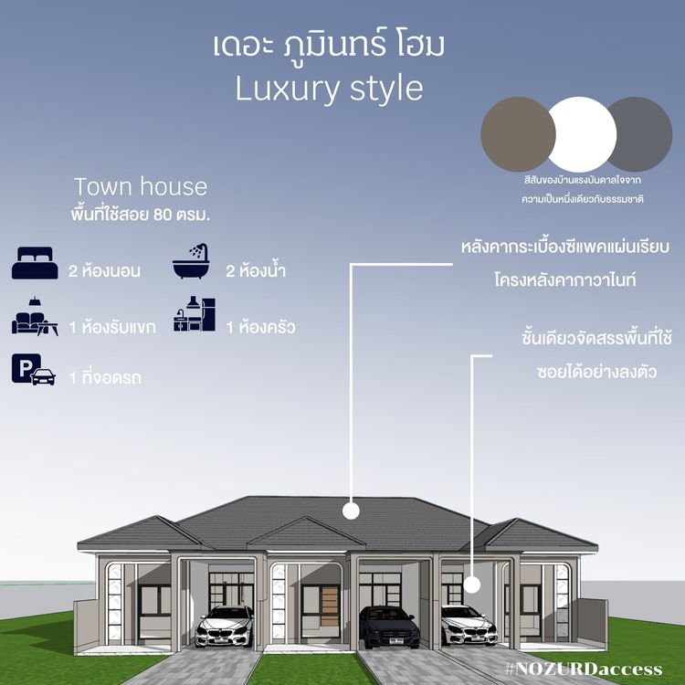 ภาพแบบบ้าน-ทาวน์โฮมหรู