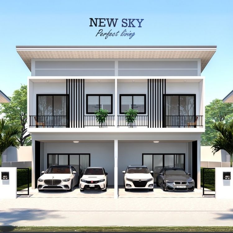 ภาพแบบบ้าน-บ้านแฝดกับบรรยากาศสุดส่วนตัว