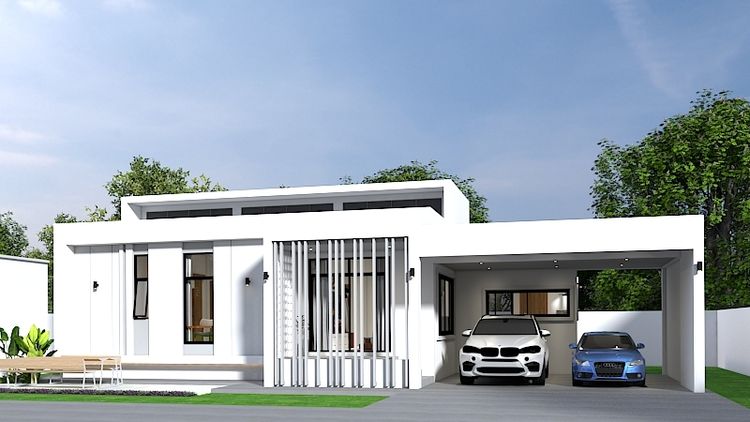 ภาพแบบบ้าน-แบบ้านสไตล์โมเดิร์น MH11