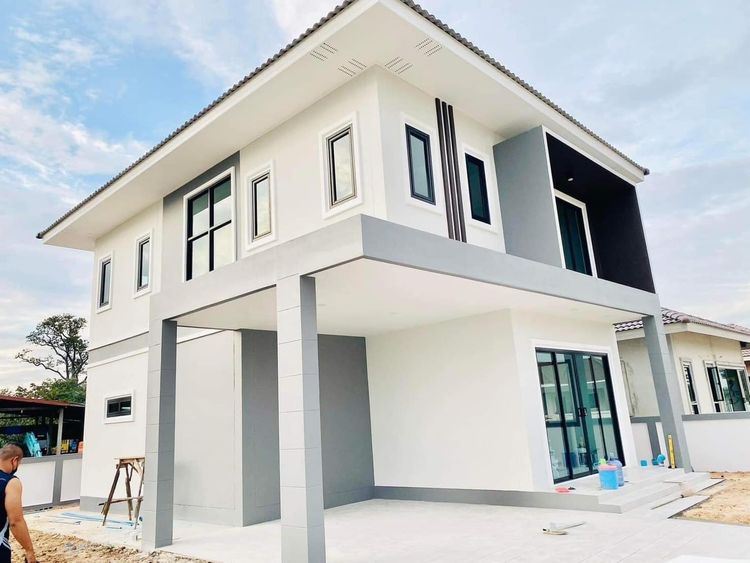 ภาพแบบบ้าน-โมเดิร์น 2 ชั้น