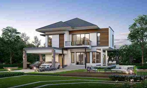 แบบบ้านสไตล์คอนเทมโพรารี่ F880PRta