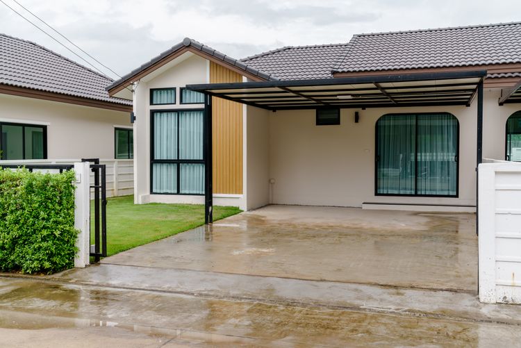 ภาพแบบบ้าน-บ้านณภัค บ้านแฝดชั้นเดียว