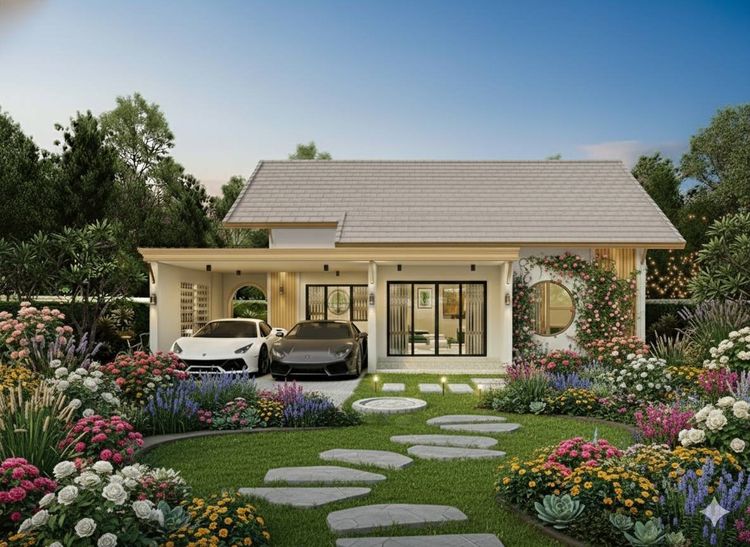 ภาพแบบบ้าน-โคฟูกุ แบบบ้านสไตล์มินิมอลมูจิ