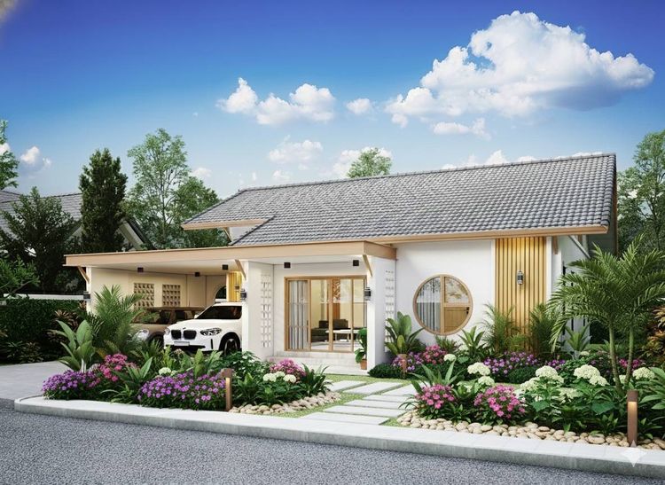 ภาพแบบบ้าน-โคฟูกุ แบบบ้านสไตล์มินิมอลมูจิ