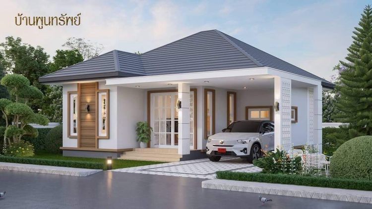 ภาพแบบบ้าน-บ้านเดี่ยว ขนาด 55 ตารางวา