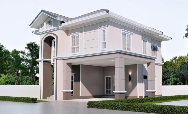 ภาพแบบบ้าน-แบบบ้านสไตล์อิงลิช ไทป์บี