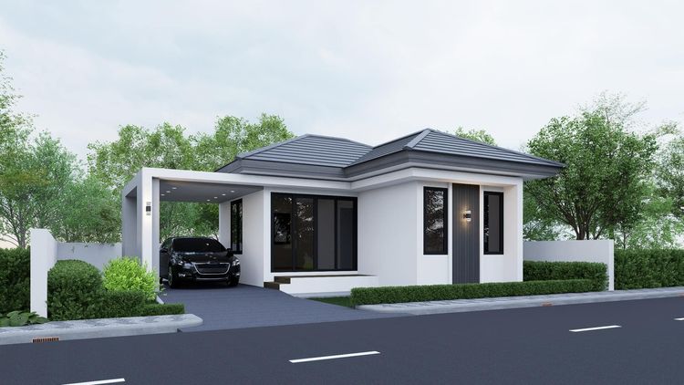 ภาพแบบบ้าน-บ้านทรงปั้นหยา