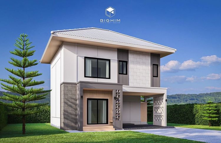 ภาพแบบบ้าน-แบบบ้านสไตล์อิงลิช ไทป์เอ