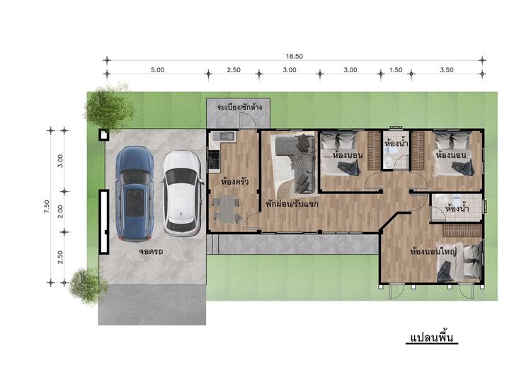 ภาพแบบบ้าน-บ้านทรงปั้นหยา