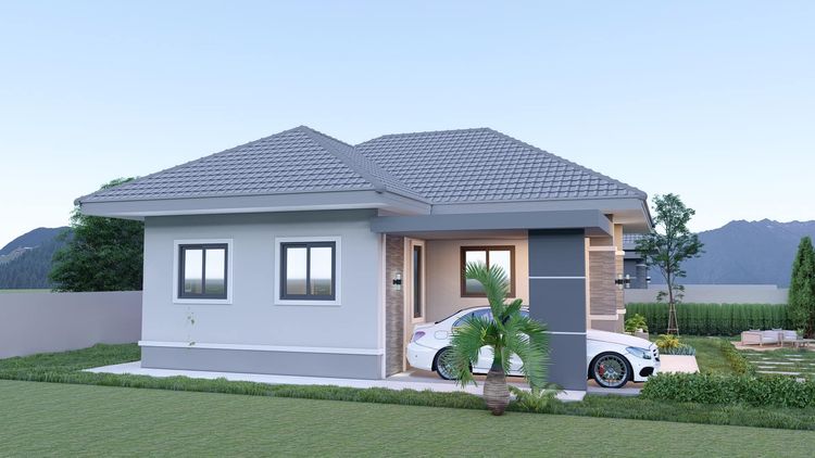 ภาพแบบบ้าน-ทรงปั้นหยา