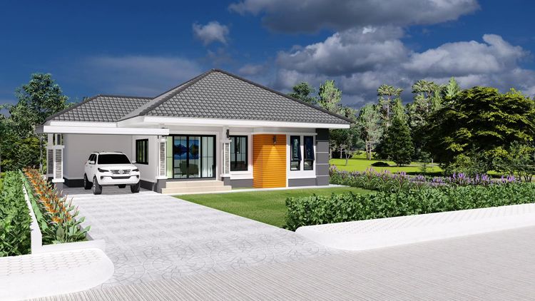 ภาพแบบบ้าน-บ้านทรงปั้นหยา