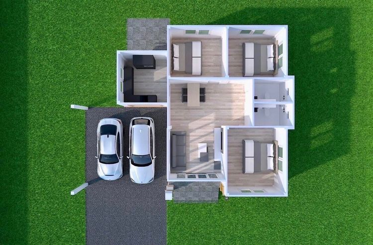 ภาพแบบบ้าน-AAhome  โครงการ 8 สันทราย-ป่าย้าง