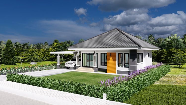 ภาพแบบบ้าน-บ้านทรงปั้นหยา