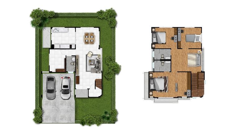 ภาพแบบบ้าน-ศุภดำรง