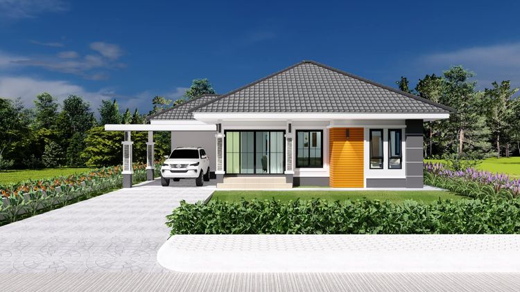 ภาพแบบบ้าน-บ้านทรงปั้นหยา