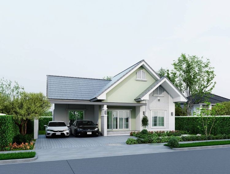 ภาพแบบบ้าน-แบบบ้านสไตล์อิงลิชคันทรี