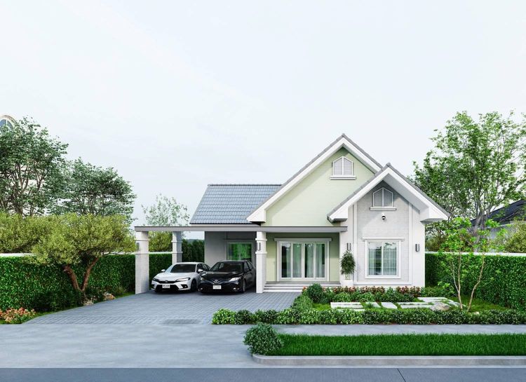 ภาพแบบบ้าน-แบบบ้านสไตล์อิงลิชคันทรี