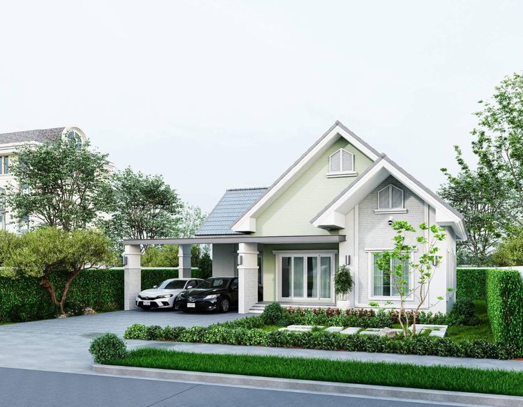 ภาพแบบบ้าน-แบบบ้านสไตล์อิงลิชคันทรี