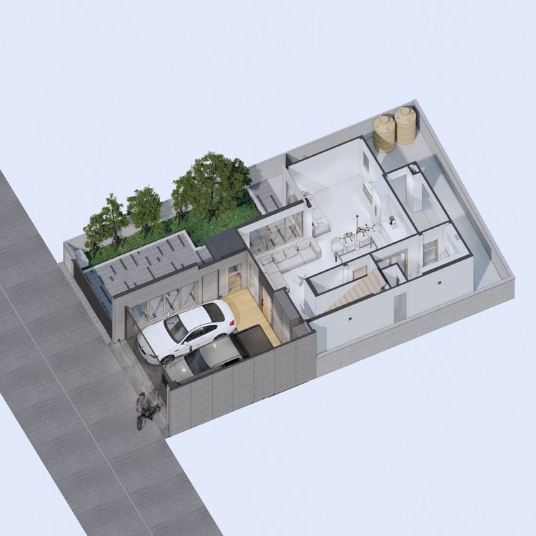 ภาพแบบบ้าน-บ้านเขตร้อน  modern minimal