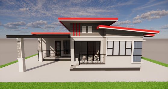 แบบบ้านสไตล์โมเดิร์น PtRRmGFW