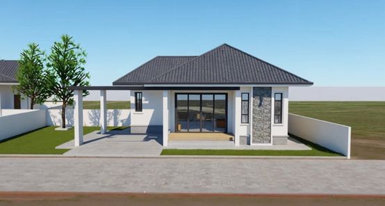 แบบบ้านสไตล์คอนเทมโพรารี่ 10Ox4TBk