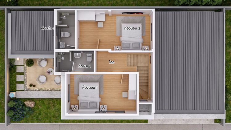 ภาพแบบบ้าน-บ้านเดี่ยวเฟส 8 Type A