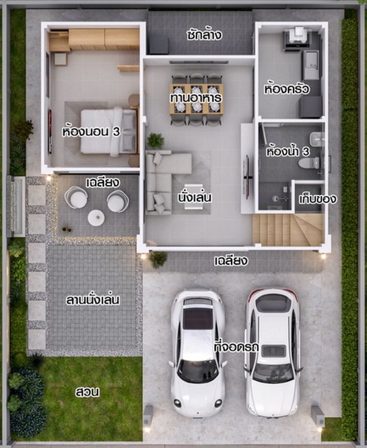 ภาพแบบบ้าน-บ้านเดี่ยวเฟส 9 Type B