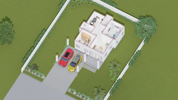 ภาพแบบบ้าน-แบบบ้านใหม่สไตล์คอนเทมพาโพรารี่