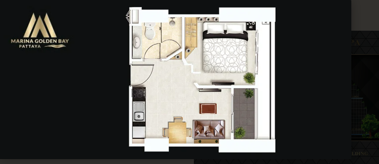 ภาพแบบบ้าน-1 Bedroom