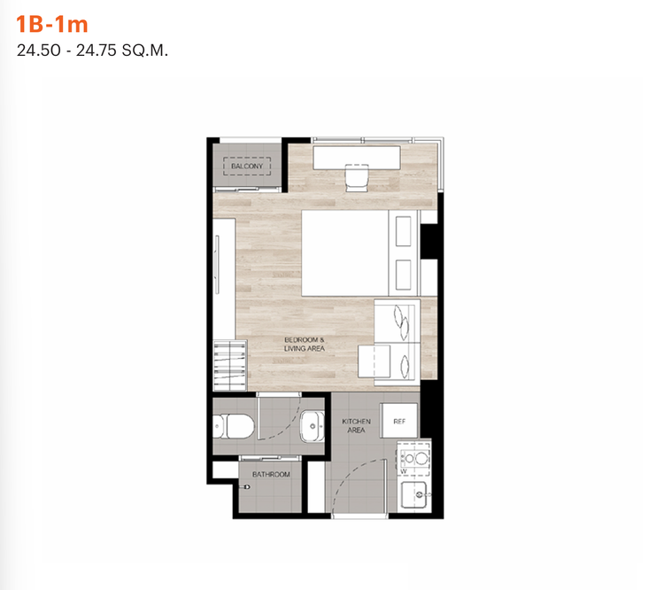ภาพแบบบ้าน-1 Bedroom