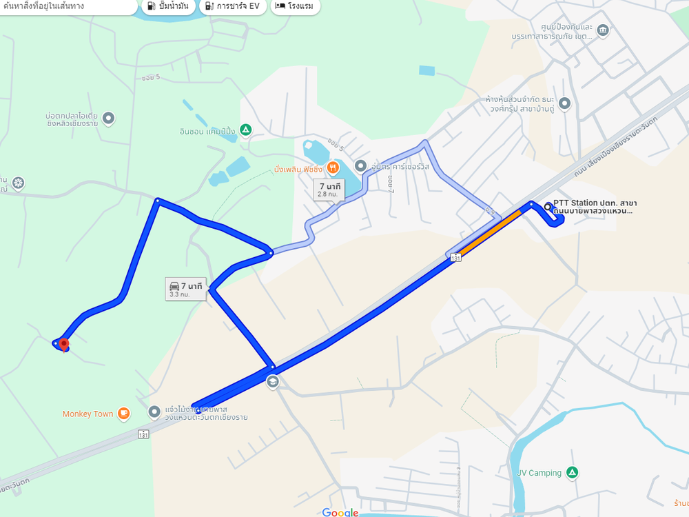 แผนที่การเดินทาง