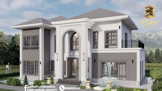 แบบบ้านสไตล์โมเดิร์น ลักชูรี่ CeMl4WsK