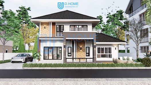 แบบบ้านสไตล์คอนเทมโพรารี่ 93OUTTEM