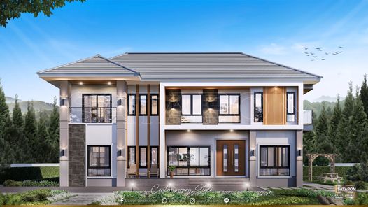 แบบบ้านสไตล์โมเดิร์น  ทรอปิคอล M8e6T7zV