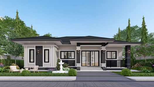 แบบบ้านสไตล์คอนเทมโพรารี่ คลาสสิก 2bR4h9W6