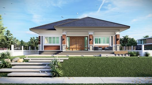 แบบบ้านสไตล์ทรอปิคอล  คอนเทมโพรารี่ 8CogEXGF