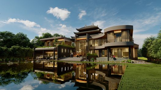 แบบบ้านสไตล์โมเดิร์น ลักชูรี่ d5ezVr0f