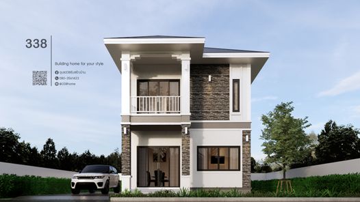 แบบบ้านสไตล์คอนเทมโพรารี่ qfprXhmV