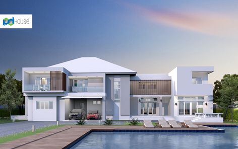 แบบบ้านสไตล์คอนเทมโพรารี่ ลักชูรี่ YJnapHNA