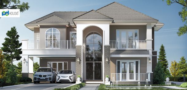 แบบบ้านสไตล์คอนเทมโพรารี่ earc466G