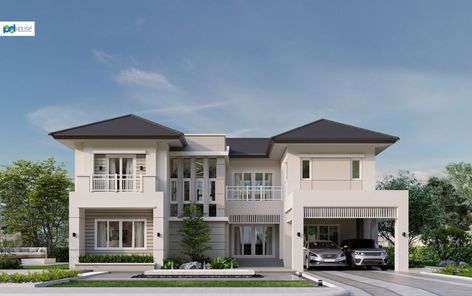 แบบบ้านสไตล์ทรอปิคอล DGf68Bub