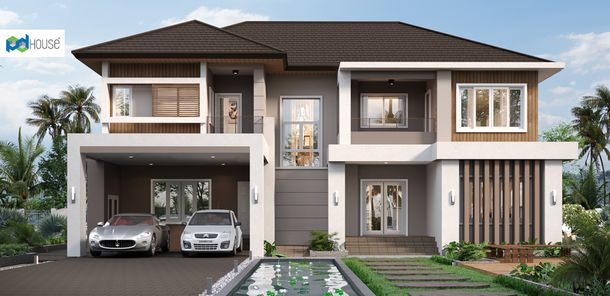 แบบบ้านสไตล์ทรอปิคอล J00Xh839