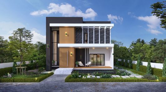 แบบบ้านสไตล์โมเดิร์น  ลักชูรี่ YjDxajAP