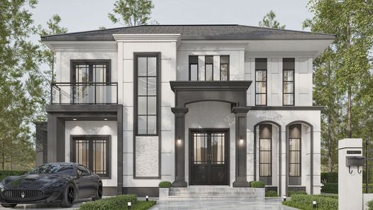 แบบบ้านสไตล์โมเดิร์น คลาสสิก JTjno61J