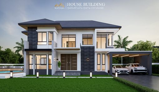 แบบบ้านสไตล์คอนเทมโพรารี่ AwMApUTB