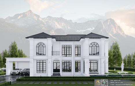 แบบบ้านสไตล์โมเดิร์น  คลาสสิก qgwJK82A