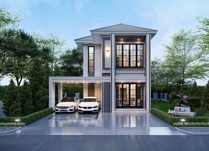 แบบบ้านสไตล์คอนเทมโพรารี่ คลาสสิก vqHYTzyo